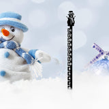 Maxbell Metal Snow Measuring Snow Measuring Ruler Outdoor Decoration Gift for Garden snowman