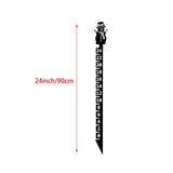 Maxbell Metal Snow Measuring Snow Measuring Ruler Outdoor Decoration Gift for Garden snowman