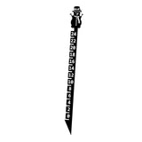 Maxbell Metal Snow Measuring Snow Measuring Ruler Outdoor Decoration Gift for Garden snowman