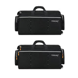 Maxbell Concert Trumpet Carrying Case 600D Oxford Cloth Zippers Anti Scratch Durable Orange