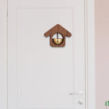 Maxbell Wood Shopkeepers Bell Gate Bell Chime for Fridge Barn Door Brown