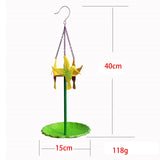 Maxbell Hanging Bird Feeder Pet Supplies Tray Platform for Backyard Outdoor Decor