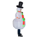 Maxbell Inflatable Costume Fancy Dress Comfortable Cosplay for Decor Holidays Party Snowman Adult