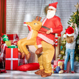 Maxbell Inflatable Costume Fancy Dress Comfortable Cosplay for Decor Holidays Party Santa Claus