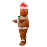 Maxbell Inflatable Costume Fancy Dress Comfortable Cosplay for Decor Holidays Party Gingerbread Man