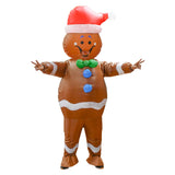 Maxbell Inflatable Costume Fancy Dress Comfortable Cosplay for Decor Holidays Party Gingerbread Man