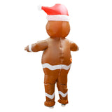 Maxbell Inflatable Costume Fancy Dress Comfortable Cosplay for Decor Holidays Party Gingerbread Man