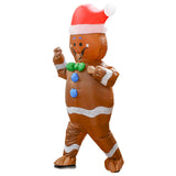 Maxbell Inflatable Costume Fancy Dress Comfortable Cosplay for Decor Holidays Party Gingerbread Man