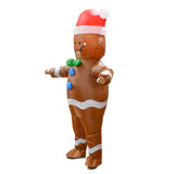 Maxbell Inflatable Costume Fancy Dress Comfortable Cosplay for Decor Holidays Party Gingerbread Man
