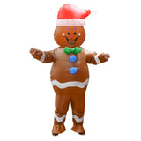 Maxbell Inflatable Costume Fancy Dress Comfortable Cosplay for Decor Holidays Party Gingerbread Man