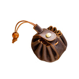 Maxbell Portable Drawstring Coin Purse with Button for Game Playing Holiday Present Coffee