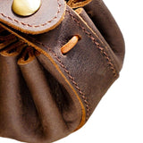 Maxbell Portable Drawstring Coin Purse with Button for Game Playing Holiday Present Coffee