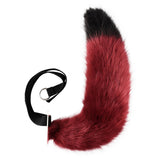 Maxbell Fox Ears and Tail Set Anime Cosplay Headwear for Role Play Holidays Dress up Red