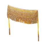 Maxbell Belly Dance Skirt Belt Sequined Tassel Costume for Performance Party Rave Aureate
