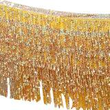 Maxbell Belly Dance Skirt Belt Sequined Tassel Costume for Performance Party Rave Aureate
