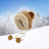 Maxbell Trend Winter Trooper Hat with Earflaps Ski Thermal Hat Thickened for Running Brown