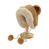 Maxbell Trend Winter Trooper Hat with Earflaps Ski Thermal Hat Thickened for Running Brown