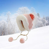 Maxbell Trend Winter Trooper Hat with Earflaps Ski Thermal Hat Thickened for Running Pink