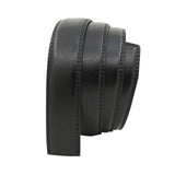 Maxbell PU Leather Men Belt Strap Waist Band for Clothing Automatic Buckle Pants Black