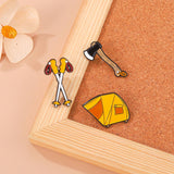 Maxbell 6Pcs Cute Brooch Pins Set Charm Outdoor Theme for Backpack Shirt Decorative