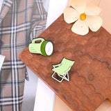 Maxbell 6Pcs Cute Brooch Pins Set Charm Outdoor Theme for Backpack Shirt Decorative