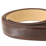Maxbell PU Leather Men Belt Strap Waist Band for Clothing Automatic Buckle Pants Coffee