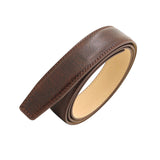 Maxbell PU Leather Men Belt Strap Waist Band for Clothing Automatic Buckle Pants Coffee