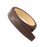 Maxbell PU Leather Men Belt Strap Waist Band for Clothing Automatic Buckle Pants Coffee
