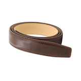 Maxbell PU Leather Men Belt Strap Waist Band for Clothing Automatic Buckle Pants Coffee