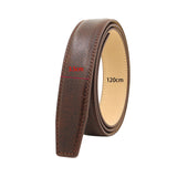 Maxbell PU Leather Men Belt Strap Waist Band for Clothing Automatic Buckle Pants Coffee