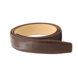Maxbell PU Leather Men Belt Strap Waist Band for Clothing Automatic Buckle Pants Coffee