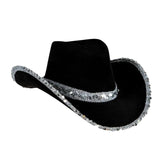 Maxbell Women Cowboy Hat Wind Lanyard Sun Hat Cowgirl Hats for Party Men