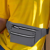 Maxbell Waist Bag Fanny Pack Fashion Purse Hands Free for Riding Shopping Climbing Grey