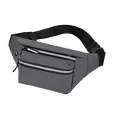 Maxbell Waist Bag Fanny Pack Fashion Purse Hands Free for Riding Shopping Climbing Grey