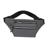 Maxbell Waist Bag Fanny Pack Fashion Purse Hands Free for Riding Shopping Climbing Grey
