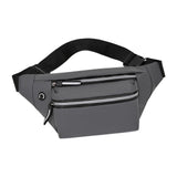 Maxbell Waist Bag Fanny Pack Fashion Purse Hands Free for Riding Shopping Climbing Grey
