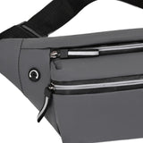 Maxbell Waist Bag Fanny Pack Fashion Purse Hands Free for Riding Shopping Climbing Grey