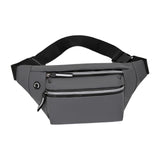 Maxbell Waist Bag Fanny Pack Fashion Purse Hands Free for Riding Shopping Climbing Grey