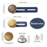 Maxbell 12Pcs Extended Buttons Jean Waistband Fastener Waist Band Extender for Women