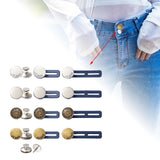 Maxbell 12Pcs Extended Buttons Jean Waistband Fastener Waist Band Extender for Women