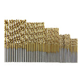 Maxbell 100x Twist Drill Bit Set Straight High Speed Steel for DIY Project Copper