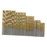 Maxbell 100x Twist Drill Bit Set Straight High Speed Steel for DIY Project Copper