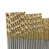 Maxbell 100x Twist Drill Bit Set Straight High Speed Steel for DIY Project Copper