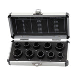 Maxbell 10 Pieces Impact Nut Extractor Kit Broken Bolt Removing Tool Sturdy Durable Large Box
