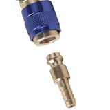 Maxbell Brass Welding Torch Quick Connector Fitting Fast Connection of Water or Gas Blue 6mm