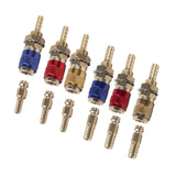 Maxbell Brass Welding Torch Quick Connector Fitting Fast Connection of Water or Gas Blue 6mm