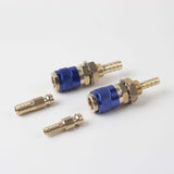 Maxbell Brass Welding Torch Quick Connector Fitting Fast Connection of Water or Gas Blue 6mm