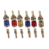 Maxbell Brass Welding Torch Quick Connector Fitting Fast Connection of Water or Gas Blue 6mm