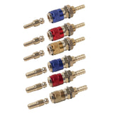 Maxbell Brass Welding Torch Quick Connector Fitting Fast Connection of Water or Gas Blue 6mm