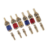 Maxbell Brass Welding Torch Quick Connector Fitting Fast Connection of Water or Gas Blue 6mm